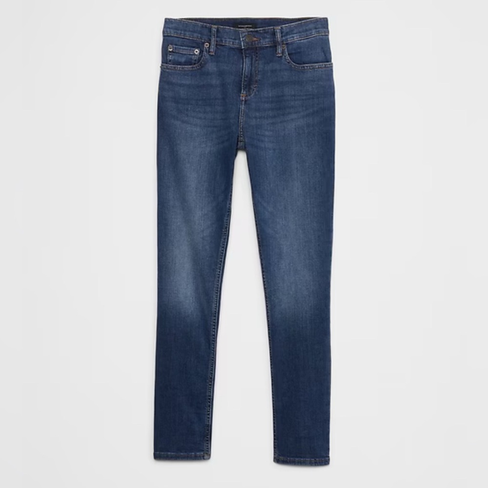 Banana Republic Women’s Girlfriend Jeans Mid Rise Dark Stone